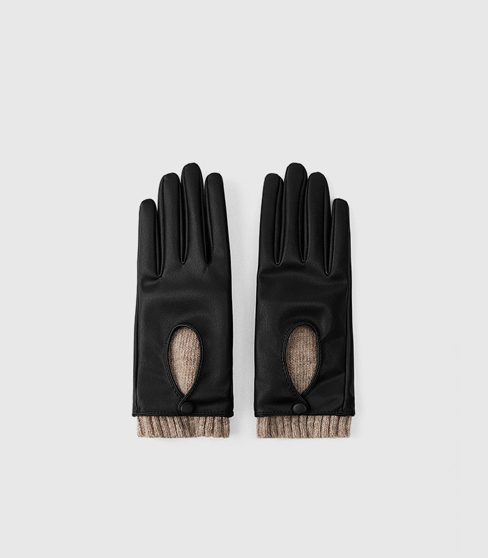 Short combined gloves